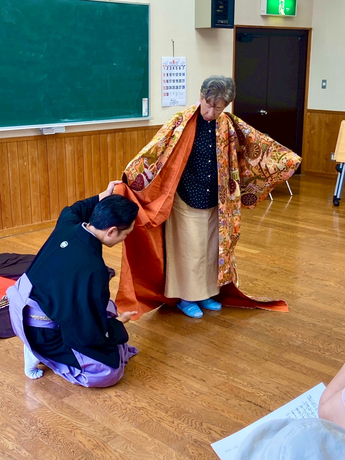 能装束の着付け体験